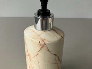 Seville Marble-effect liquid soap dispenser