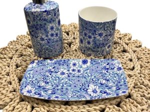 Valencia Blue 3 Piece Bathroom Set